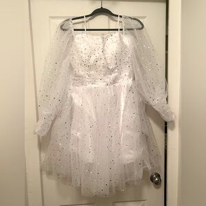 White celestial tulle dress size 12/14 AND 10/12 (NWOT)